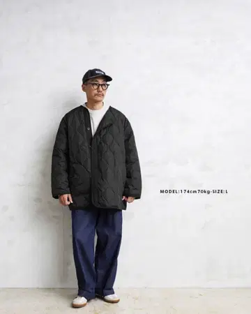 TAION x WAIPER 퀼팅 자켓 L 사이즈 블랙