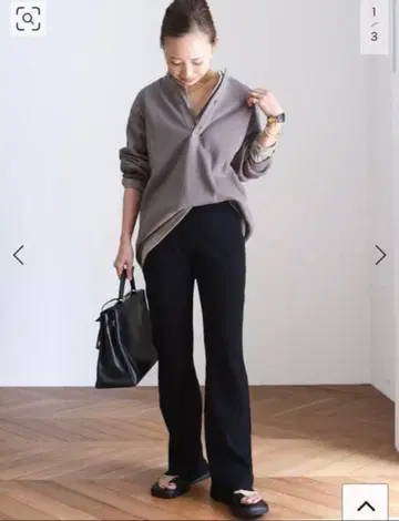 새상품 Deuxieme MUSE 와플 화이트 블랙