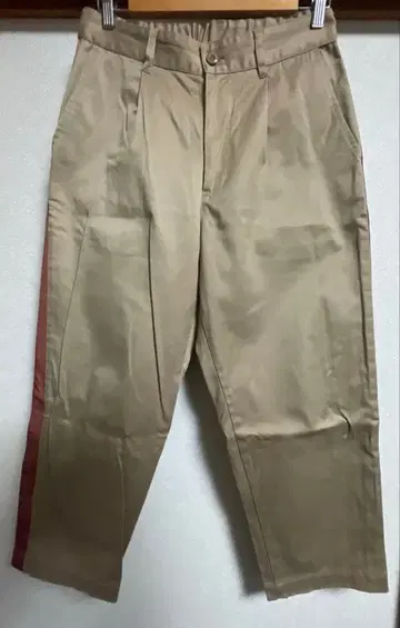 베이지 허리밴딩 팬츠