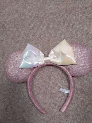 디즈니 미키마우스 귀 머리띠 핑크