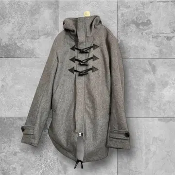 THE TEST 울 코트 더플 코트 더 테스트 그레이