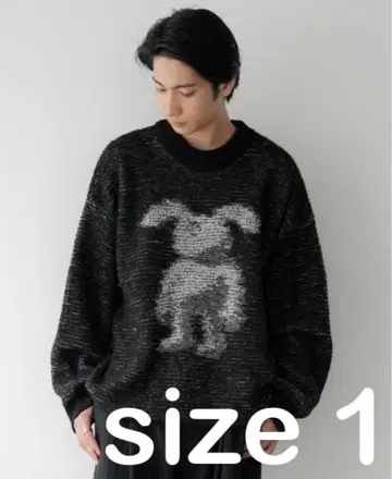 CTHY 하이엔드 오버사이즈 자카드 아트 니트