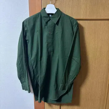 스웨덴군 M-55 풀오버 셔츠 그린 라운드컷