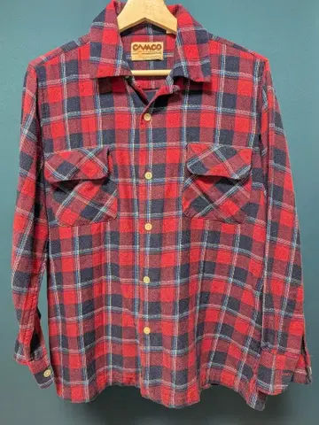 CAMCO 플란넬 셔츠 오픈 카라