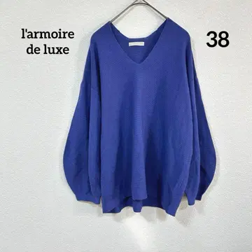 l'armoire de luxe V넥 벌룬 슬리브 스웨터
