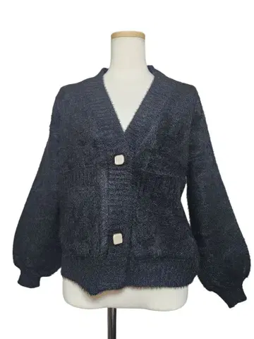 샤기 니트 버튼 가디건 택 포함 미사용