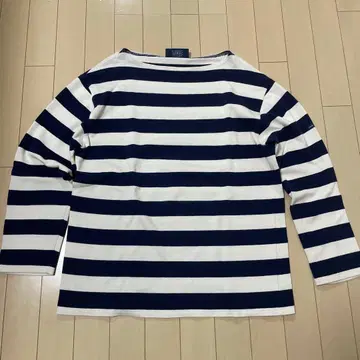 SAINT JAMES 네이비/화이트 와이드 보더