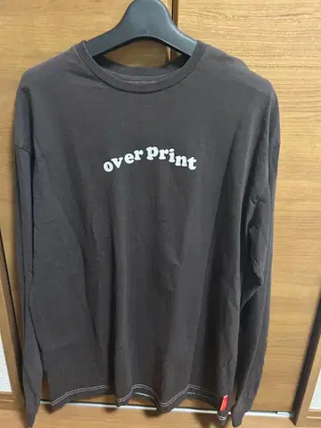 over Print 애니메이션 캐릭터 프린트 긴팔 티셔츠