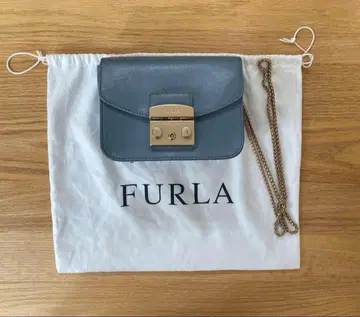 FURLA 메트로폴리스 체인 숄더백 라이트 블루 스카이블루