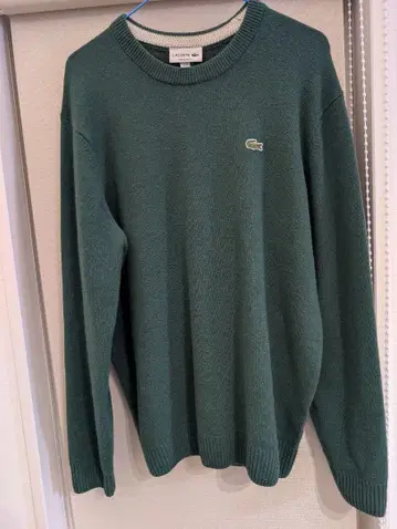 LACOSTE 다크 그린 니트