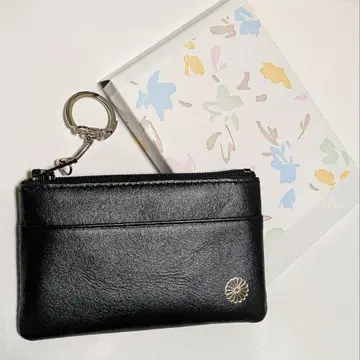 황궁 [ 새상품 ] 국화 문양 척 달린 동전 지갑 지갑 소가죽