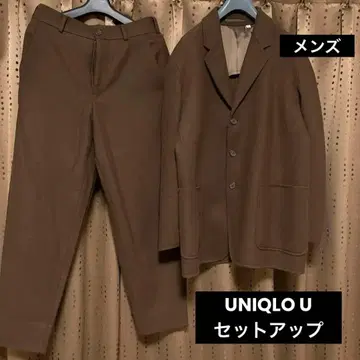 새상품급 UNIQLO U 울 블렌드 테일러드 자켓 셋업 M