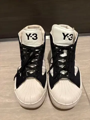 Y-3 하이컷 스니커즈 화이트/블랙