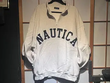 NAUTICA 노티카 그레이 하프 지퍼 맨투맨 오버 사이즈 XL