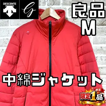 [팔로우 할인] 데상트 골프 남성용 풀 집업 패딩 자켓 M 사이즈 레드