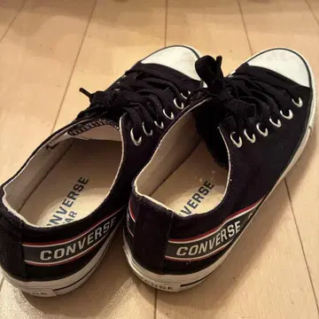 CONVERSE 블랙 스니커즈 캔버스