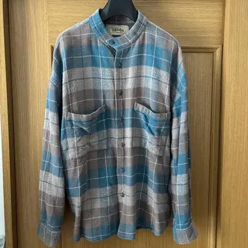 텐더로인 스탠드 플란넬 체크 셔츠