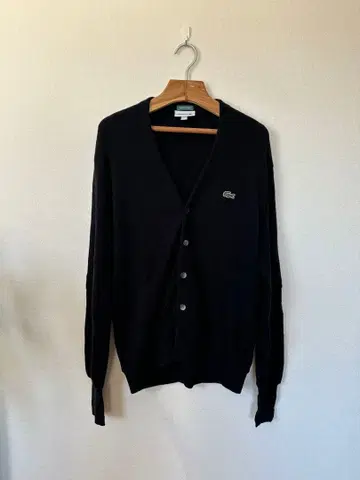 LACOSTE 블랙 가디건 US S