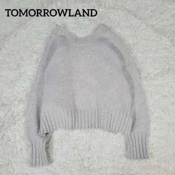 투모로우랜드 울 캐시미어 2WAY 풀오버 니트 그레이