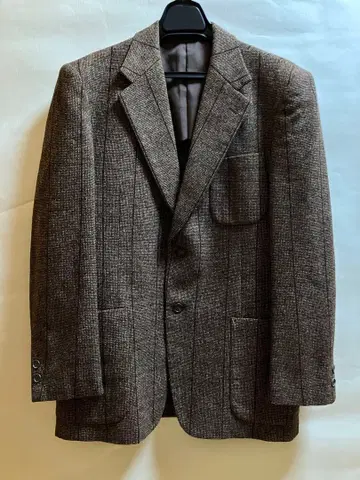 구제 의류 자켓 체크 브라운 즉시 구매