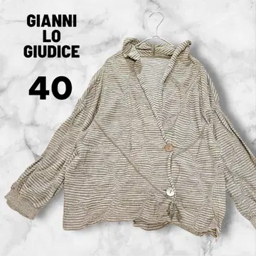 잔니로 주디체 가디건 랩 오버 스트라이프 40