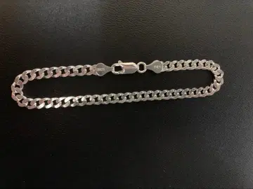 ITALY925 실버 체인 팔찌 약 18cm 최고 품질 S925