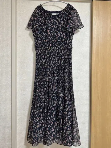 컨디션 최상 피치 패턴 롱 원피스