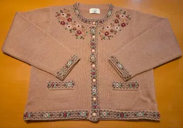 BlueberryFarm 꽃무늬 자수 가디건 신춘 타임세일 1/4까지