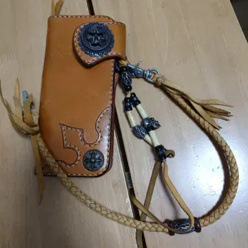 BIG TWIN 바이커용 장지갑 브라운