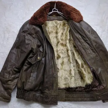 레어 가죽 자켓 램 가죽 양가죽 라이더 빈티지 퍼 라이너