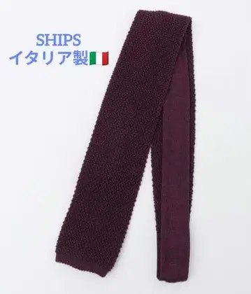 [새상품] SHIPS CANEPA사 니트 타이 Italy제 울 타이