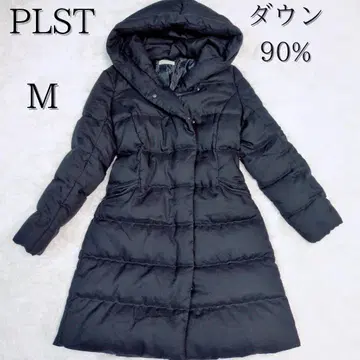 최근 모델 PLST 플라스테 다운 코트 육중한 다운 90% A라인
