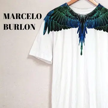 [ 인기 디자인 ] 마르셀로 바론 T셔츠 페더 블루 그린 남성용