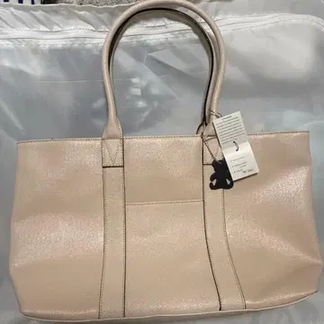 베이지 합성 피혁 백