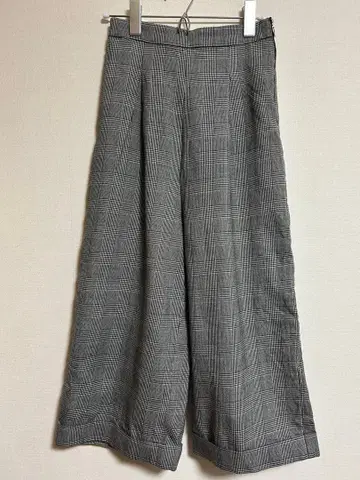 [ 새상품급 ] GALLARDA GALANTE 울 팬츠 글렌체크 그레이