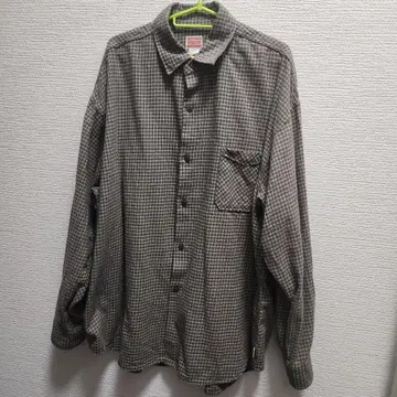 HINSON 체크 셔츠 브라운