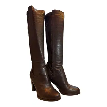 LAUTREAMONT 가죽 롱 부츠 블랙 블랙 사이즈 38 24cm