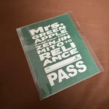 Mrs. GREEN APPLE 젠진 팬클럽 경품