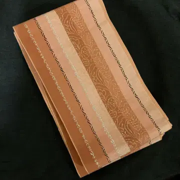 하카타 오리 순수 실크 은사 사라사 간도 반폭 오비