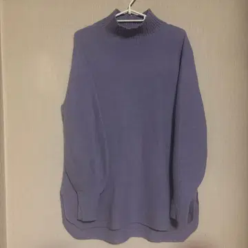 놀리즈 소피 모크넥 니트 라벤더 컬러