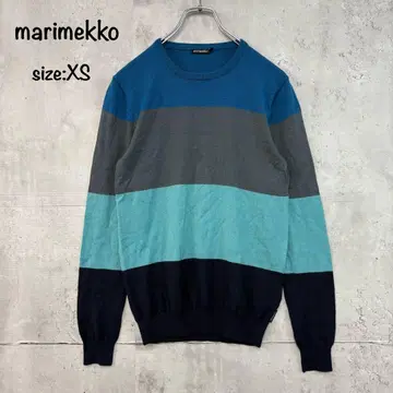 marimekko 마리메꼬 KAPU 보더 니트 스웨터 울