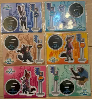 주토피아2 HAPPY 복권 G상 전 종류 아크릴 스탠드