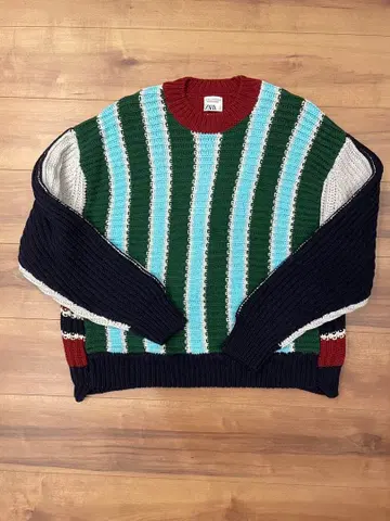 ZARA 컬러 블록 스웨터 limited edition M