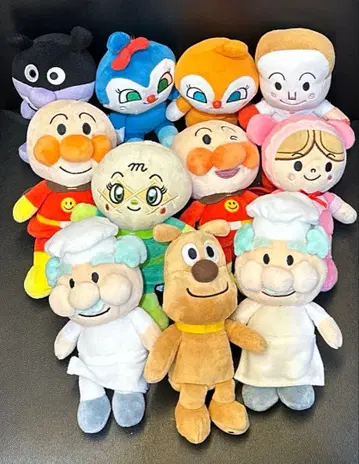 호빵맨 봉제 인형 11개