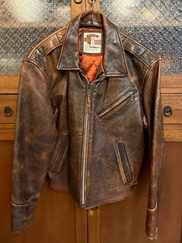 80s USA제 가죽 자켓