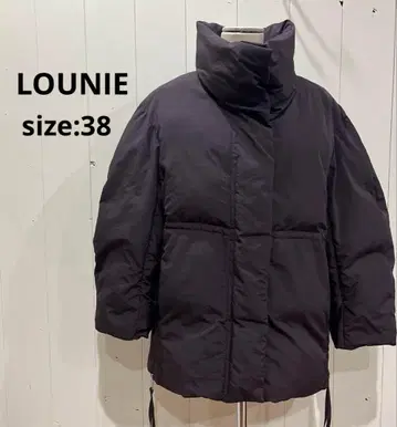 루니 LOUNIE 다운 자켓 충전솜 아우터 여성용 38 브라운 계열