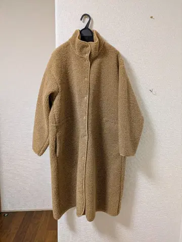 유니클로 C 보아 코트 베이지 XXL