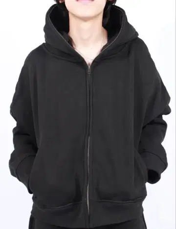 entire Studios 이터널 지퍼 후드티 블랙