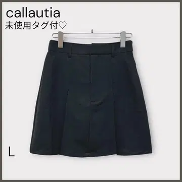 [카라우티어] 인버티드 플리츠 미니 치마바지 / 미사용 새상품 / 블랙