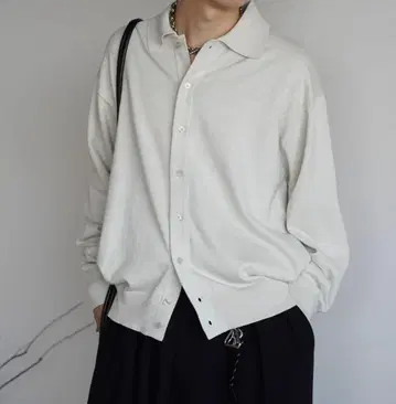 WYM LIDNM T/C BASIC KNIT SHIRT CARDIGAN